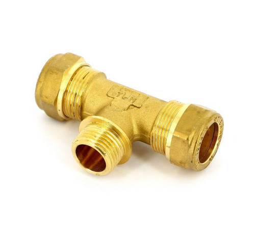 Тройник обжимной Tiemme 18х1/2х18 НР 1100207