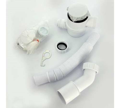 Слив-перелив для ванны McAlpine L=330-700 мм раздвижной выход 40/50 мм белый MRB11-WH