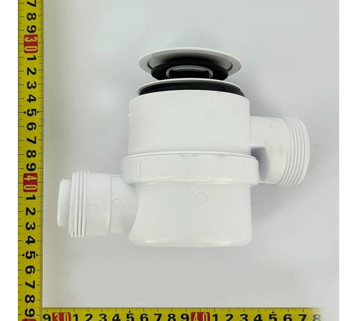 Слив-перелив для ванны McAlpine L=330-700 мм раздвижной выход 40/50 мм белый MRB11-WH