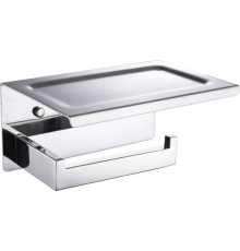 Держатель туалетной бумаги подвесной Boheme New Venturo с крышкой chrome 10311-CR