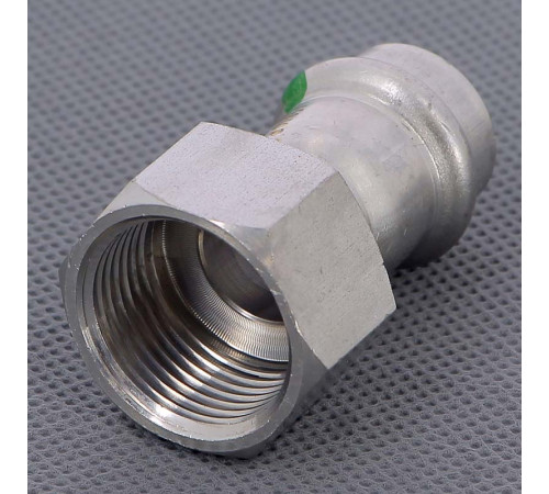 Муфта переходная пресс-В Viega Sanpress Inox нержавеющая сталь 18x3/4 436605