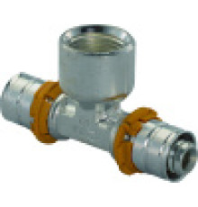 Тройник Uponor S-Press латунный 32-Rp1/2ВР-32 1015088