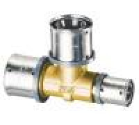 Тройник пресс редукционный FAR латунный 20х2.5 - 16х2.0 - 16х2.0 мм 4911 2008