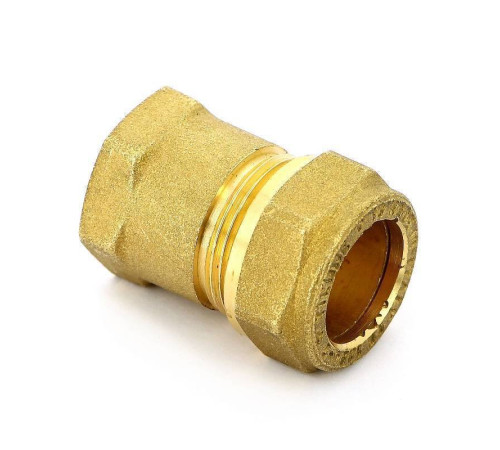 Муфта обжимная Tiemme 1100 18 мм х 1/2 ВР латунная 1100024