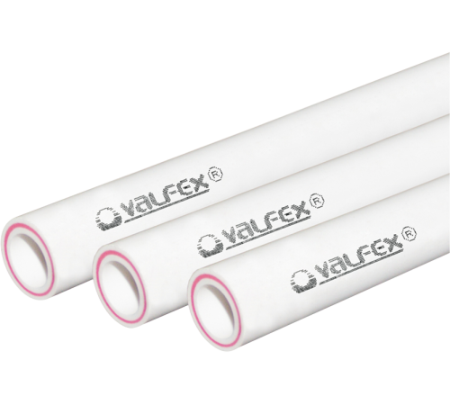 Труба полипропиленовая VALFEX армированная стекловолокном SDR 6 PN25 25x4.2 мм 4 м 1149819