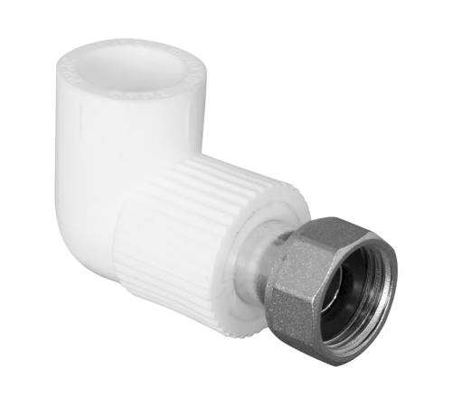 Угольник TEBO PP-R 90° с накидной гайкой 25 мм x 3/4 1309142