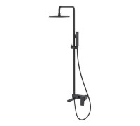 Душевая стойка с верхним душем Boheme Q 15х36х92 см черный 148-BB.2