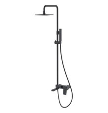 Душевая стойка с верхним душем Boheme Q 15х36х92 см черный 148-BB.2