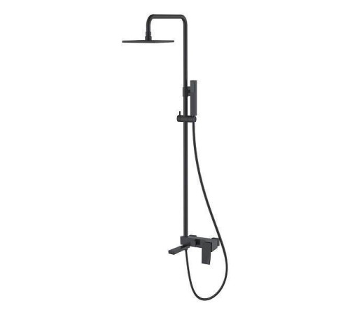 Душевая стойка с верхним душем Boheme Q 15х36х92 см черный 148-BB.2
