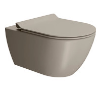 Унитаз подвесной безободковый GSI Pura Swirlflush 2.0 550x360 мм Tortora Matte 8815FR505