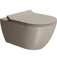 Унитаз подвесной безободковый GSI Pura Swirlflush 2.0 550x360 мм Tortora Matte 8815FR505