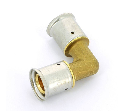 Угол пресс Henco 26x26 мм латунь 1P-2626