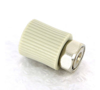 Муфта полипропиленовая FV-Plast с накидной гайкой и вварным патрубком 16x1/2 223016