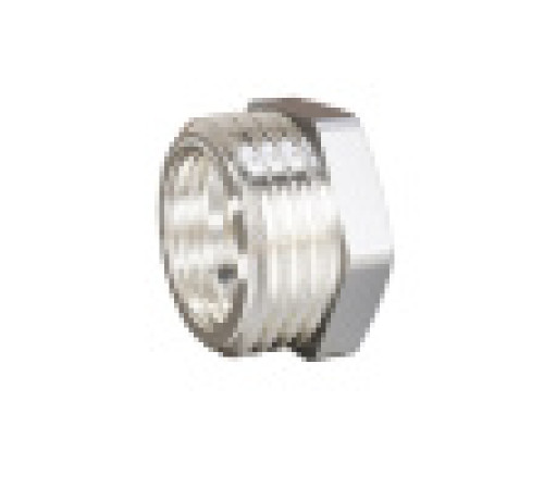 Футорка LD Pride 1/2x3/8 НР-ВР никелированная латунь LD.67.507.15х10