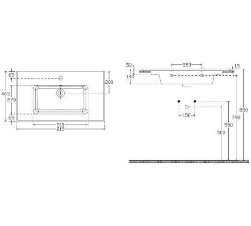 Раковина мебельная Allen Brau Fantasy 82 см белый 4.11012.20