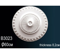 Розетка потолочная Perfect полиуретановая с орнаментом 510 мм B3023
