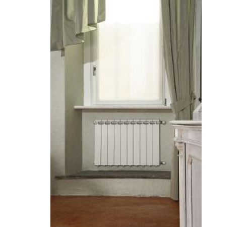 Радиатор биметаллический Atlant Bm 500 боковое подключение 4 секции at50004g RAL 9016