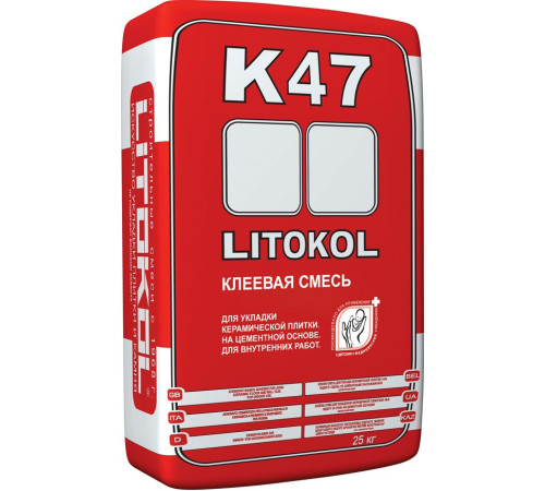 Клеевая смесь Litokol K47 25 кг х9000