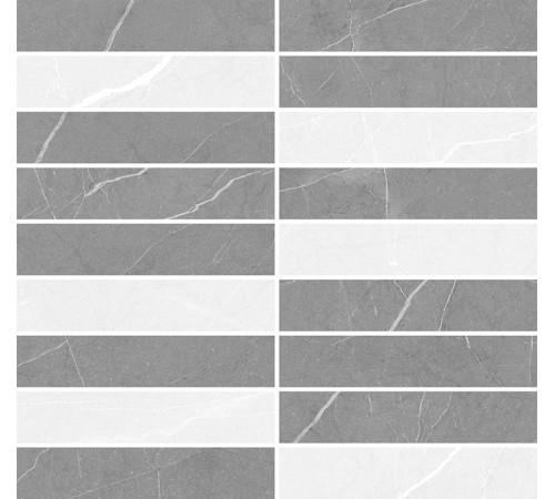 Мозаика Laparet Rubio микс серый 28.6х29.8 см 18-05-06-3618