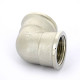 Угольник латунный никелированный Tiemme 3/4 ВР-ВР 1500162