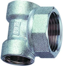 Тройник концевой хромированный FAR 1 ВР х 1/2 ВР х 1/2 ВР FK 4060 112