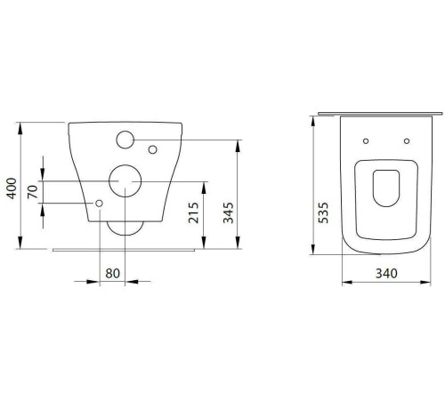 Унитаз подвесной Allen Brau Infinity чаша 34x53.5x35.5 см черный 4.21011.31