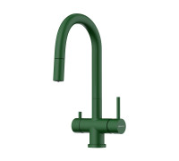 Смеситель для кухни Omoikiri Akita-S-RG с выдвижным изливом и подключением фильтра Royal Green 4994437