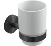 Стакан подвесной Allen Brau Priority 6.7x10.7x9.5 см графит браш 6.31002-MG