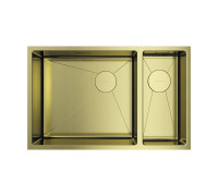 Кухонная мойка OMOIKIRI Taki 69-2-U/IF-L Side-LG 69,5x44 см светлое золото 4997051