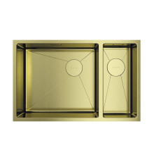 Кухонная мойка OMOIKIRI Taki 69-2-U/IF-L Side-LG 69,5x44 см светлое золото 4997051