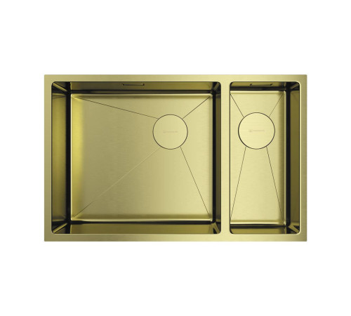Кухонная мойка OMOIKIRI Taki 69-2-U/IF-L Side-LG 69,5x44 см светлое золото 4997051