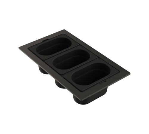 Контейнер Omoikiri DC-04-3-GB нержавеющая сталь графит 4999088