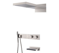 Душевой комплект с термостатом Boheme Zodiac трехпозиционный никель 133-2-NB