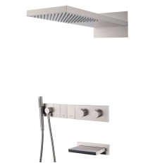 Душевой комплект с термостатом Boheme Zodiac трехпозиционный никель 133-2-NB