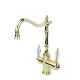 Смеситель для кухни Boheme Kitchen высокий с подключением фильтра золото 112-SW
