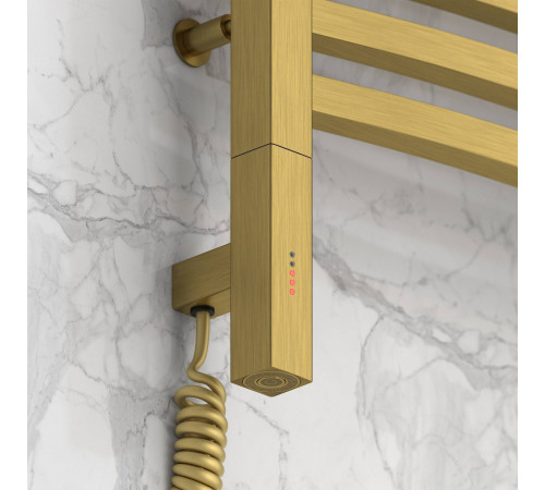 Полотенцесушитель электрический Сунержа Аркус 3.0 630x1320 мм левый состаренная латунь 051-5704-1260