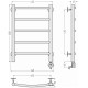 Полотенцесушитель электрический Стилье Формат 12 45.8x66.5 см без покрытия 00512-6040