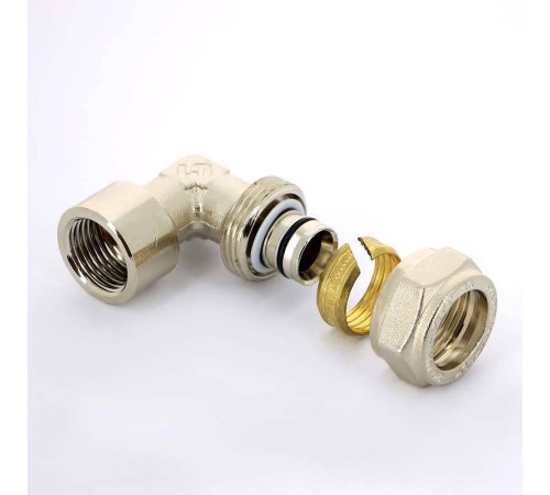 Угол обжимной никелированный Tiemme 20х3/4 наружная резьба 1600028