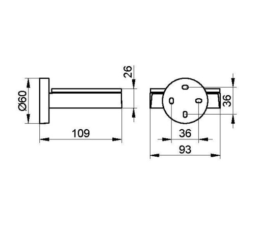 Мыльница Keuco Edition 90 хром 19055 019000