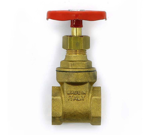 Задвижка клиновая латунная Uni-Fitt 1/2 ВВ PN10 140G2000