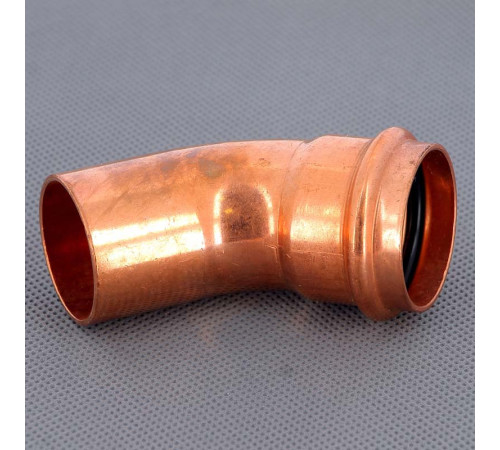 Угол-вставка 45° пресс Viega Profipress 35 мм медь 292539