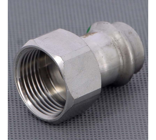 Муфта переходная пресс-В Viega Sanpress Inox нержавеющая сталь 22x1 436636