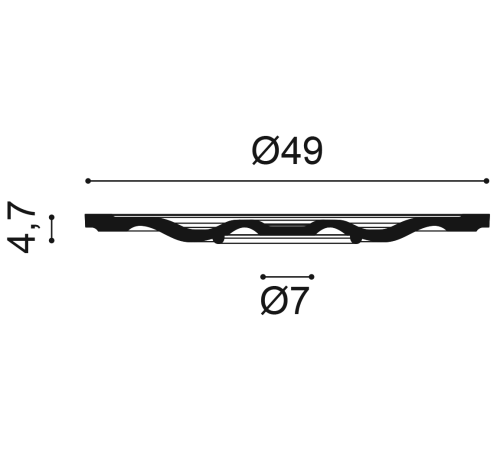 Розетка потолочная Orac Decor R18 R18