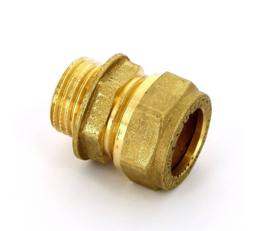 Муфта компрессионная Tiemme 1100 18х3/4 наружная резьба 1100011