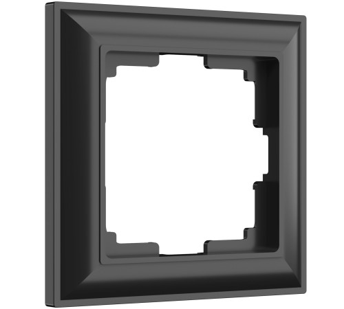 Рамка из поликарбоната на 1 пост Fiore черный W0012208