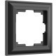 Рамка из поликарбоната на 1 пост Fiore черный W0012208