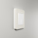 Рамка из поликарбоната на 1 пост Split айвори/белый, soft-touch W0013066