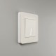Рамка из поликарбоната на 1 пост Split айвори/белый, soft-touch W0013066