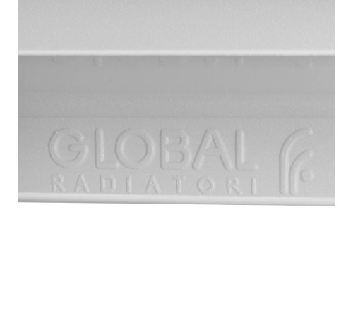 Радиатор алюминиевый Global ISEO 500 12 секций боковое подключение RAL 9010 IS05001012