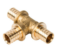 Тройник аксиальный STOUT равнопроходный для труб из PEX 20x20x20 мм SFA-0013-000020